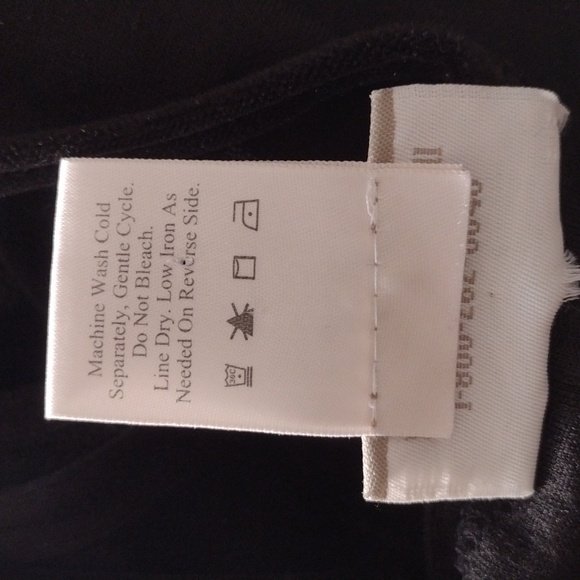 Coldwater Creek Black Velour Sleeveless Maxi Lace Embellished Dress & Jacket PM - Picture 11 of 12